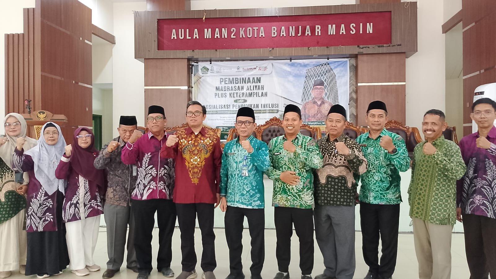 Wujudkan Madrasah Plus Keterampilan, MAN 2 HSU Ikuti Pembinaan dan Sosialisasi Pendidikan Inklusi KEMENAG RI